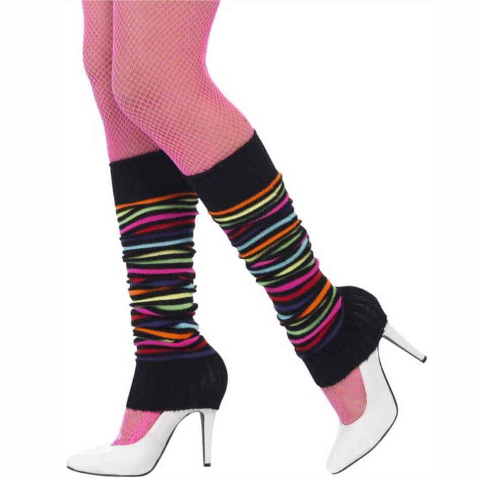 Jazzy Back Leg Warmers Our 80’s black leg warmers are great accessories to jazz up your eighties fancy dress Costumes. If you need your costume to standout, this is what you need!