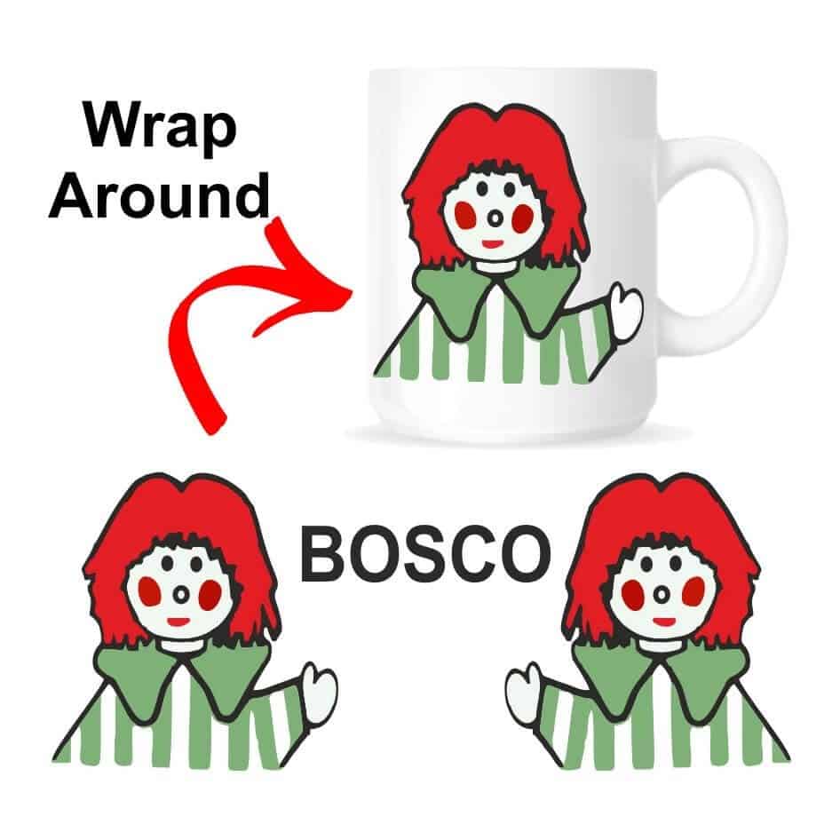 Bosco Mug.Popular RTE Children's puppet.