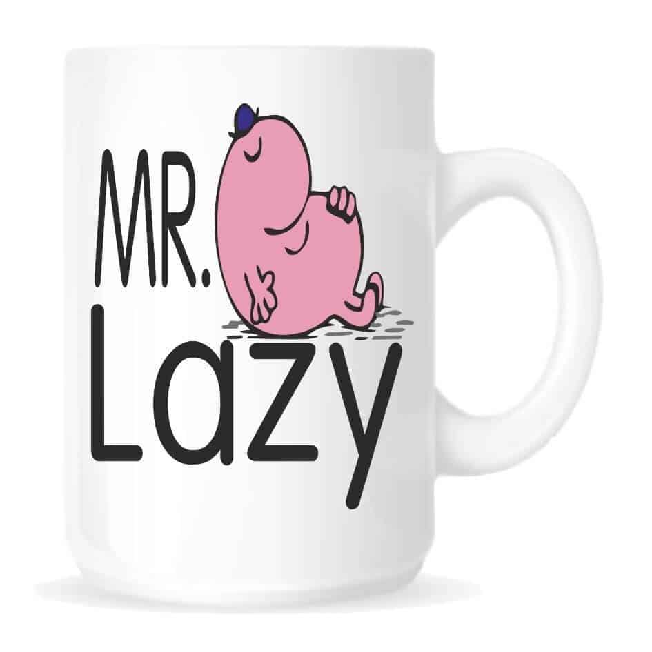 Mr Lazy Mug, for the lad in your life that doesn't have much get up and go in him!! Life is very sleepy for Mr. Lazy -- until Mr. Bustle and Mr. Busy try to wake him up.Mr Lazy was created by Charles Roger Hargreaves. Our "Mr Know It All Mug" is an everyday use mug. Our ceramic mugs are robust, hard wearing and manufactured with a dishwasher safe premium coating.They are dishwasher resistant up to 800 wash cycles at 45°C. Our deluxe 14oz Travel mugs are ideal for anyone on the move, these travel mugs are stainless steel and will last for years. The mugs keep liquid hot or cold. Our mugs are of a high gloss finish and are available in four sizes. Standard 10oz Mug Fine Enamel Mug 12oz Jumbo 15oz Mug – Ideal for anyone that loves a good cuppa! Travel 14oz Mug – Great for anyone on the move. All mugs come in a gift box.