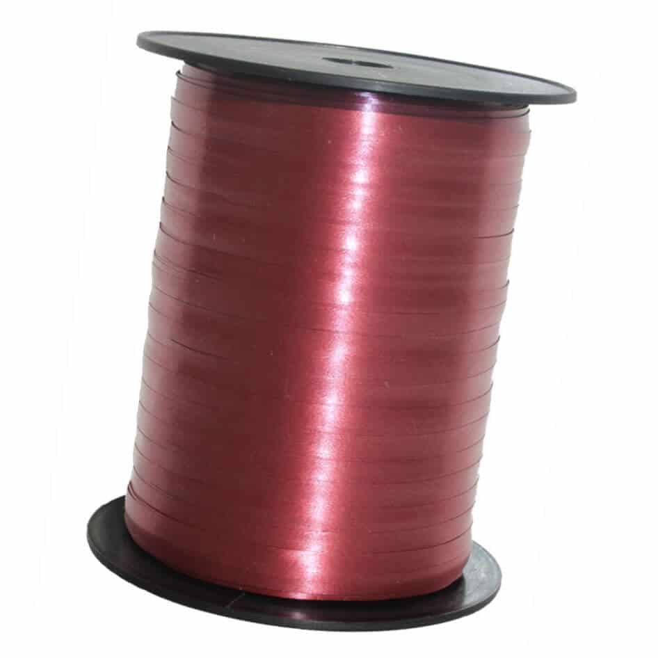 Burgundy Curling Ribbon.500m x 5mm.