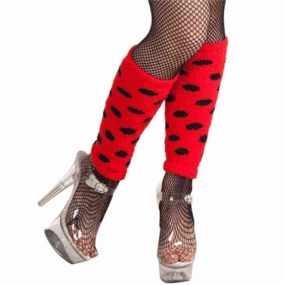 Jazzy Red Polka Dot Legwarmers. Our 80’s Red Polka Dot Legwarmers are great accessories to jazz up your eighties fancy dress Costumes. If you need your costume to standout, this is what you need! Soft and very comfy to wear and most of all quite stylish!
