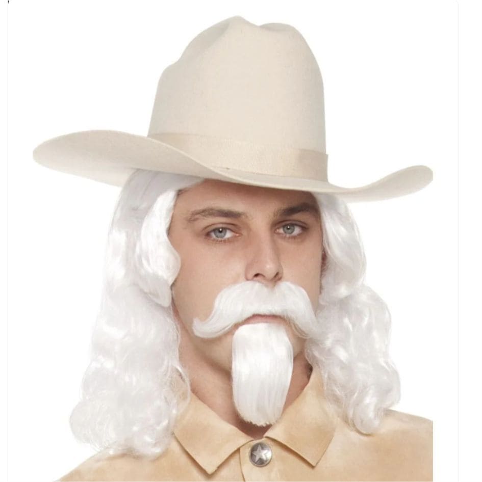 Buffalo Bill Hat – from Joke.ie. Classic Western Style with Quality Craftsmanship Channel the spirit of the Wild West with this Buffalo Bill-inspired cream hat, a perfect accessory for cowboy enthusiasts, Western-themed events, and historical reenactments. Designed with a timeless Western silhouette, this hat captures the essence of frontier adventure and rugged American history. Made from high-quality materials, this durable and stylish cream-colored hat features a structured yet comfortable fit, ensuring it stays securely in place throughout the day. The classic wide brim provides both sun protection and an authentic cowboy look, making it a practical and stylish choice for outdoor events, costume parties, rodeos, or country music festivals.It has a elastic strip support that make the hat so comfy to wear, you will not want to take it off. Buffalo Bill hat is Perfect for cowboy and cowgirl outfits, historical costumes, or collectors of Western memorabilia, this hat is a standout piece that adds authenticity to any look. Whether you're dressing up as the legendary Buffalo Bill Cody, attending a Wild West show, or simply looking for a fashionable Western hat, this cream-colored design offers both elegance and rugged charm. Order your Buffalo Bill cream hat today and bring the Wild West to life with this high-quality, comfortable, and stylish piece—a must-have for any Western enthusiast! One size