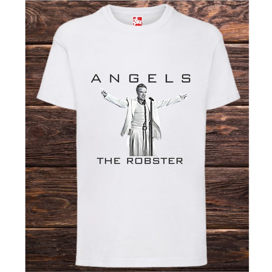 The Robster Angels Tee Shirt Celebrate the return of a legend with this exclusive Robbie Williams - The Robster Tee Shirt.Our RW crafted quality Fruit of the Loom cotton, this crisp white tee marks what fans are calling the comeback of the decade — Robbie Williams live at Croke Park, Dublin in 2025. Designed for both comfort and style, this high-quality unisex T-shirt features a bold print inspired by the band’s iconic aesthetic. Whether you're a longtime fan or new to the legacy, this Robster concert tee is the perfect way to mark the historic 2025 Dublin show. Our concert tee shirt is made with soft, breathable fabric, it's ideal for daily wear, festivals, or as a collector’s item for music memorabilia lovers. The classic cut ensures a flattering fit, while the durable stitching promises long-lasting wear. Key Features: The Robster Croke Park 2025 design 100% white cotton Fruit of the Loom – soft, durable, and comfortable Crisp white with bold graphics Perfect for fans, collectors, and gig-goers Own a timeless piece of music history. Limited stock available. Grab your Robbie T-shirt Croke Park 2025 today and relive the moment forever.