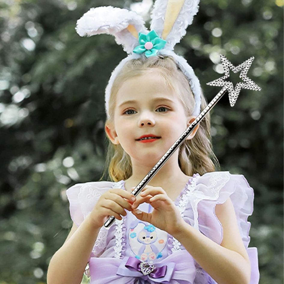 Angel Star Wand – from joke.ieSparkle and Shine with Magic This Christmas Add a touch of celestial sparkle to your celebrations with the beautiful Angel Star Wand, the perfect accessory for Christmas nativity plays, festive parties, and imaginative dress-up fun. This enchanting wand features a stunning silver metal sequin effect that shimmers brilliantly under the lights, creating a dazzling and magical look. Measuring approximately 14 inches long, the wand is lightweight and easy to hold, making it ideal for children and adults alike. Complete the look with this glimmering wand with a festive finish.A must for any angel setting. Perfect for angels, fairies, or anyone wanting to bring extra sparkle to the season, this wand adds the finishing touch to any Christmas costume or performance. It’s not only a wonderful accessory for plays and parties but also a delightful addition to any festive celebration or dress-up box. Beautifully crafted with attention to detail, the Angel Star Wand captures the spirit of Christmas magic. Whether on stage or at home, it’s sure to make every moment shine a little brighter. A truly charming piece that blends elegance, sparkle, and festive joy in one magical wand. Checkout more great Angel Accessories